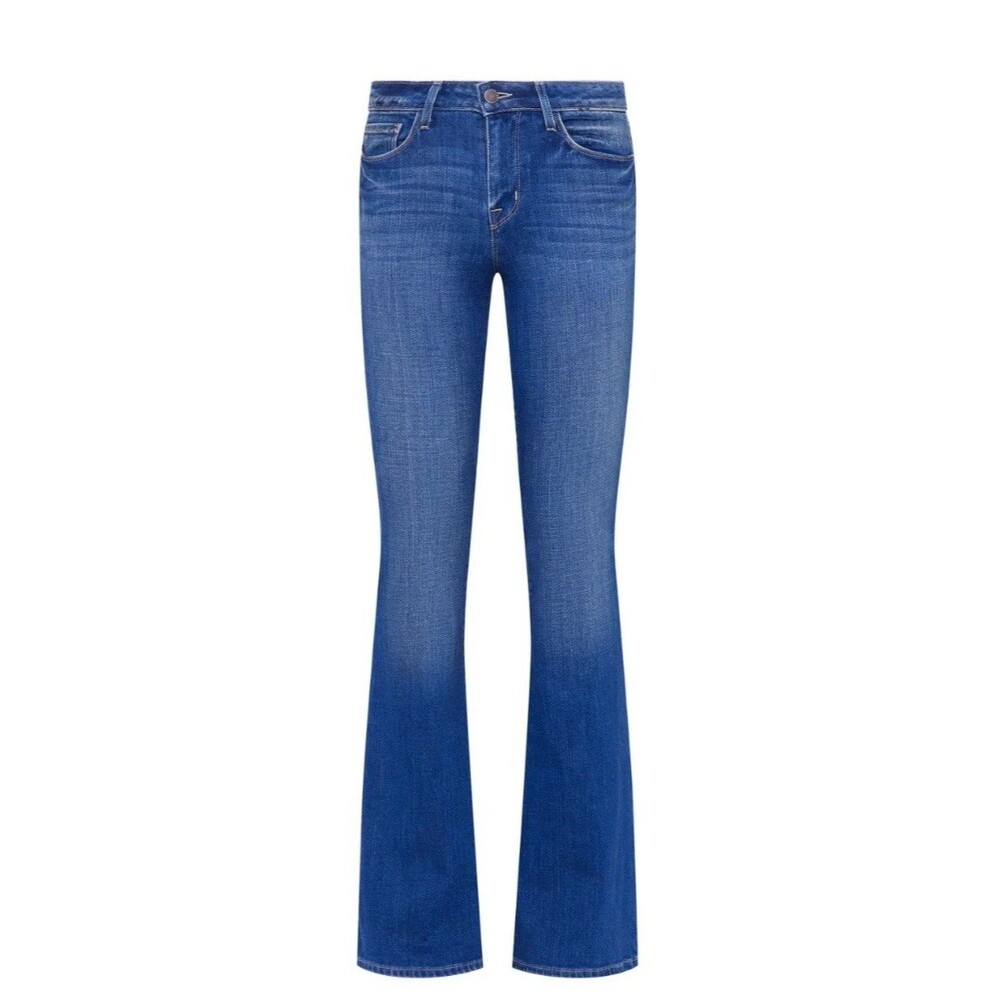 L'AGENCE Bell High Rise Flare Jeans Size 27 Authentique Blue Wash